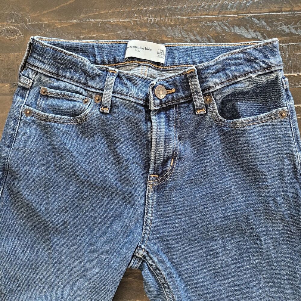 Abercrombie Kids Girls Slim Fit Jeans Size 11/12 Regular Denim Pants
